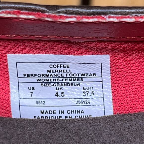 Merrell Evera Brown Leather 2.75" Heel Cycling Comfort Slip-On Pumps Womens 7 - Picture 12 of 12